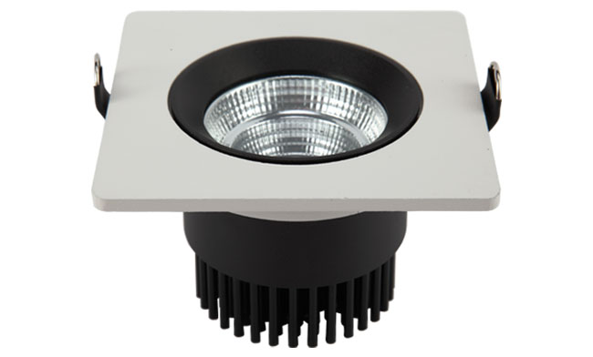 LED 3寸 9W  方形cob嵌燈 開(kāi)孔90mm黃光白光中性光