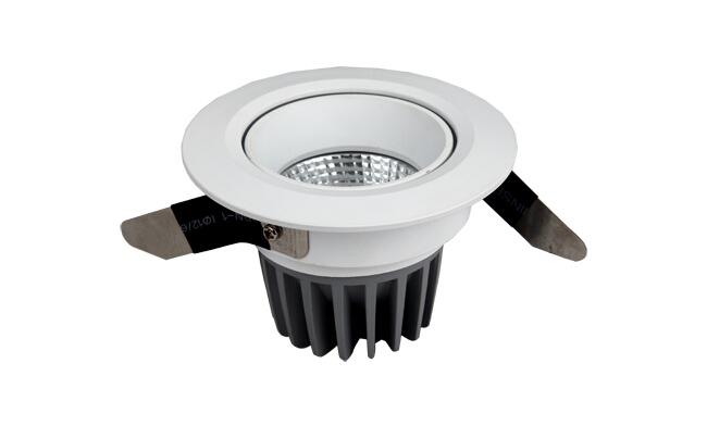 LED  7W COB 天花燈 可調(diào)角度 開(kāi)孔80mm  黃光白光中性光